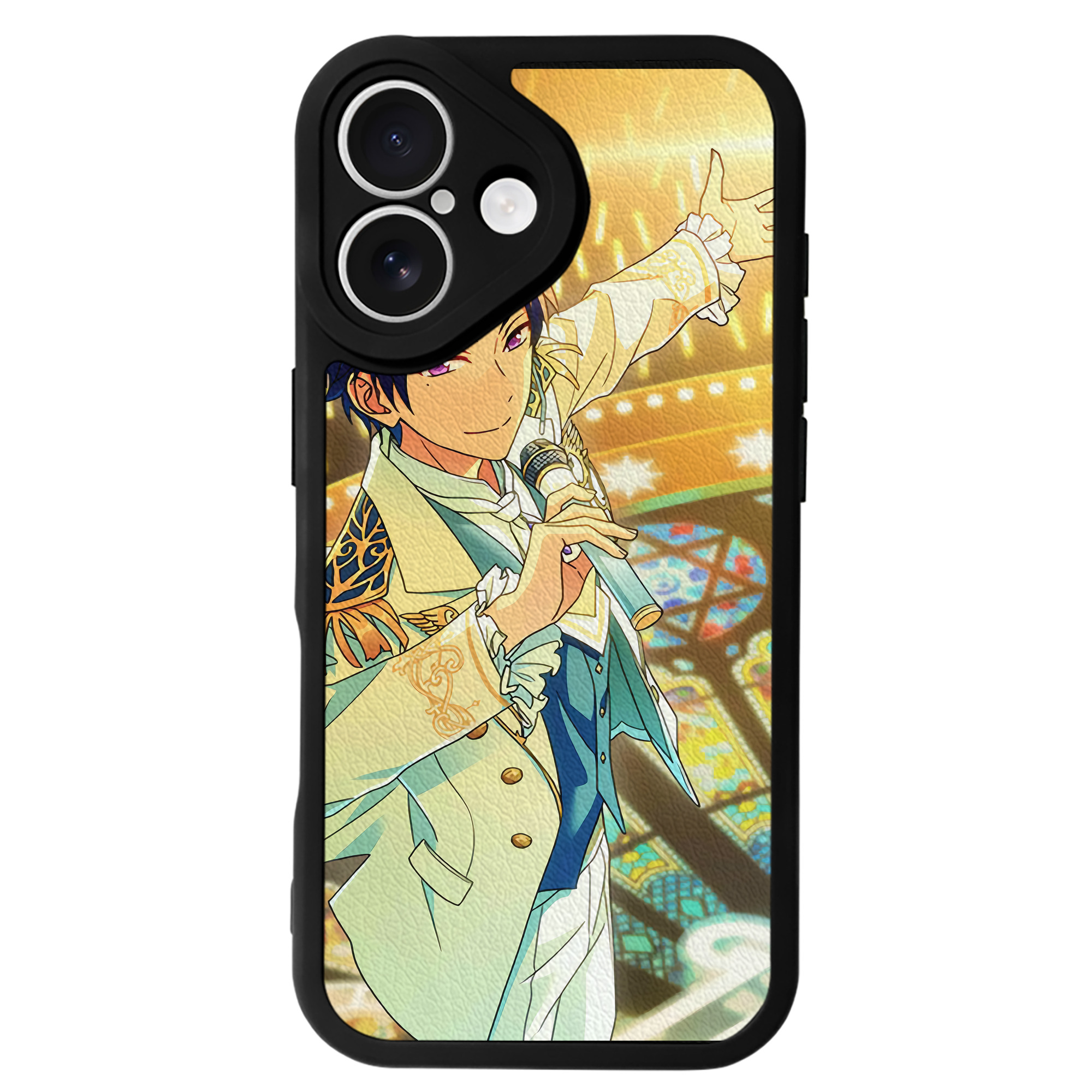 （画像用） あんさんぶるスターズ! Ensemble Stars 【iPhone 16シリーズ対応】シリコンスマホケース（レザー調） 材質：シリコン